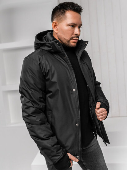 Bolf Herren Winterjacke Schwarz  91M9906A1