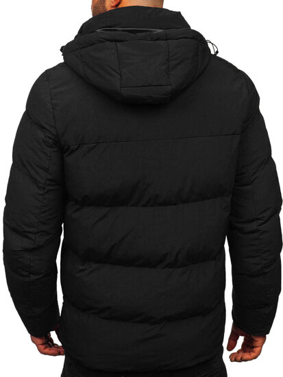 Bolf Herren Winterjacke Schwarz  9978