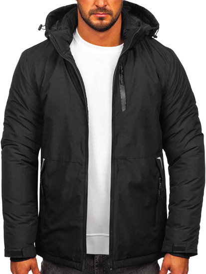 Bolf Herren Winterjacke Schwarz  HKK2023