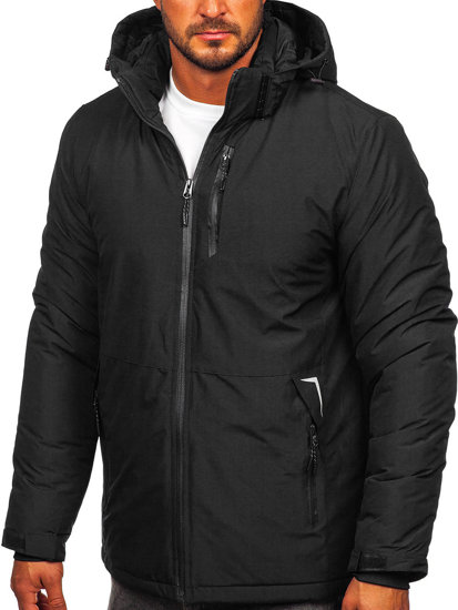 Bolf Herren Winterjacke Schwarz  HKK2023