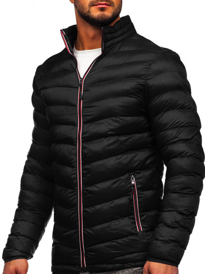 Bolf Herren Winterjacke Sport Jacke Schwarz  SM71