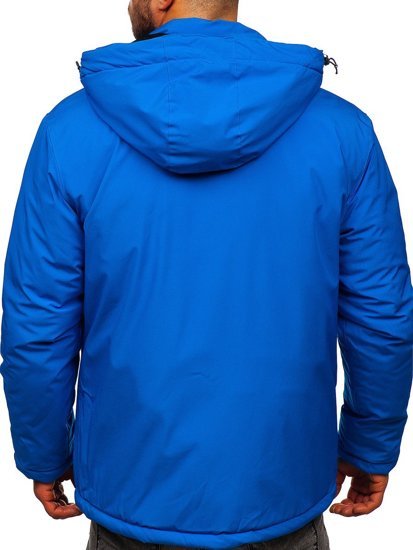 Bolf Herren Winterjacke Sportjacke Blau  HH011