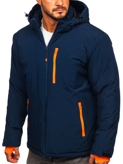 Bolf Herren Winterjacke Sportjacke Dunkelblau  HH011