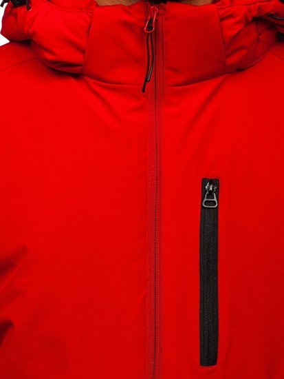 Bolf Herren Winterjacke Sportjacke Rot  HH011