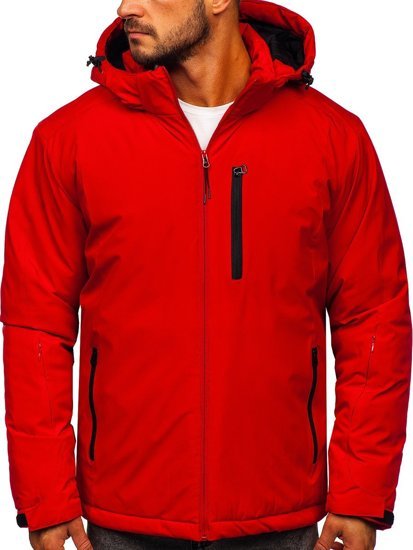 Bolf Herren Winterjacke Sportjacke Rot  HH011