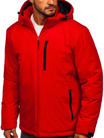 Bolf Herren Winterjacke Sportjacke Rot  HH011