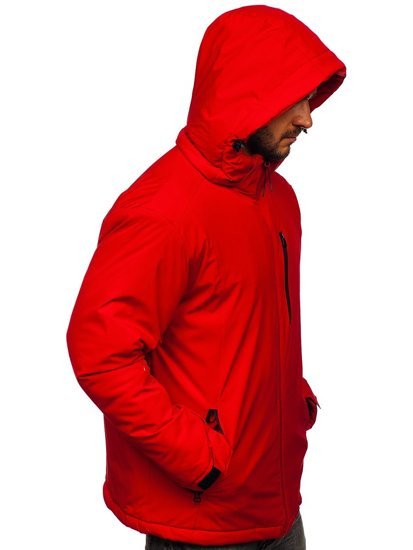 Bolf Herren Winterjacke Sportjacke Rot  HH011