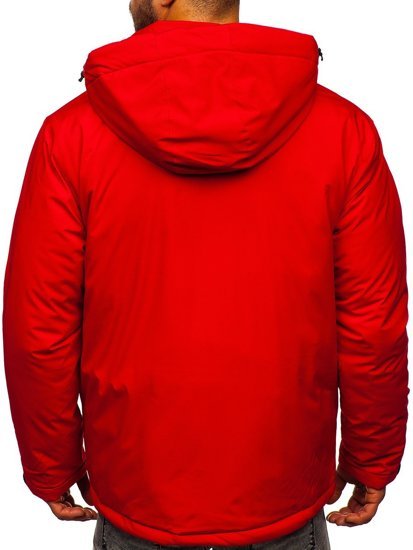 Bolf Herren Winterjacke Sportjacke Rot  HH011