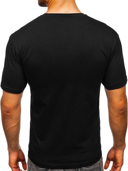 Bolf HerrenT-Shirt mit Aufdruck Schwarz  14315