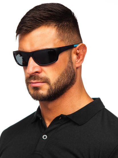 Bolf Sonnenbrille Schwarz-Blau  MIAMI1