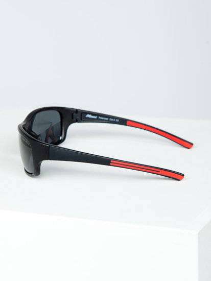 Bolf Sonnenbrille Schwarz-Rot  MIAMI1