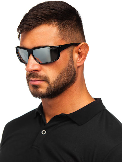 Bolf Sonnenbrille Schwarz-Silber  PLS7