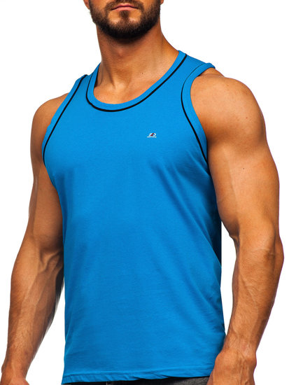 Bolf Tank Top Boxing Shirt Azurblau  14276