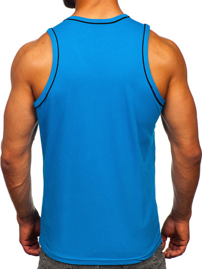 Bolf Tank Top Boxing Shirt Azurblau  14276