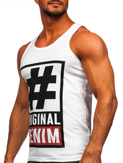 Bolf Tank Top Boxing T-Shirt Weiß  14834