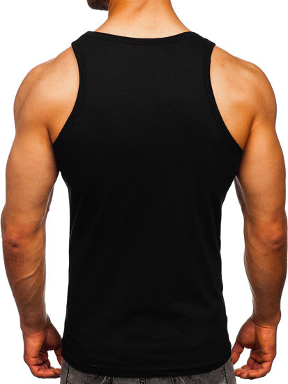 Bolf Tank Top Boxing T-Shirt mit Motiv Schwarz  14848