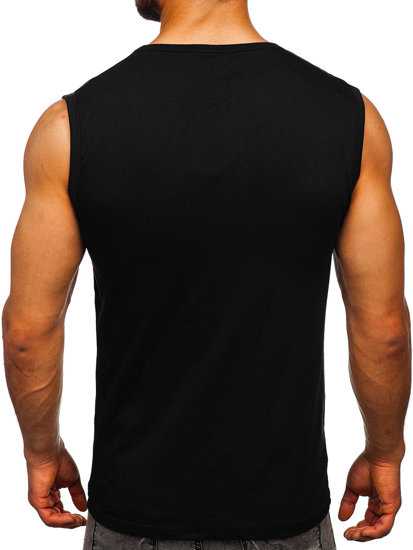 Bolf Tank Top mit Motiv Schwarz  14825