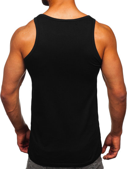 Bolf Tank Top mit Motiv Schwarz  14835