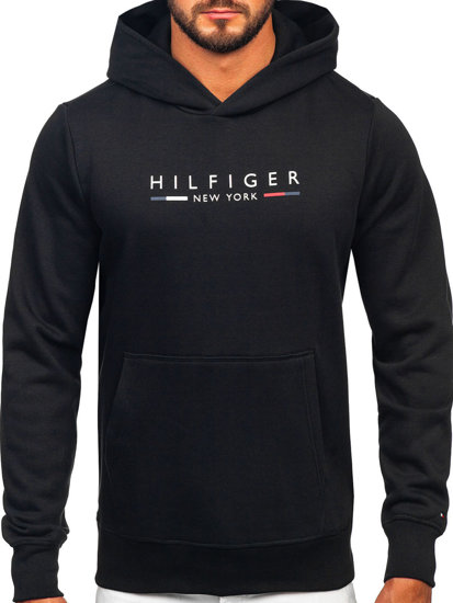 Herren Kapuzenpullover mit Kängurutasche Tommy Hilfiger Schwarz MW0MW29301