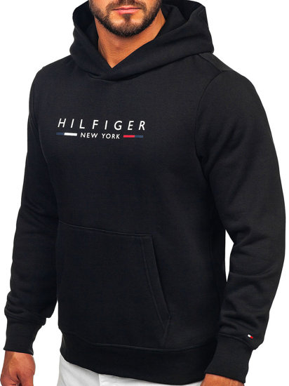 Herren Kapuzenpullover mit Kängurutasche Tommy Hilfiger Schwarz MW0MW29301