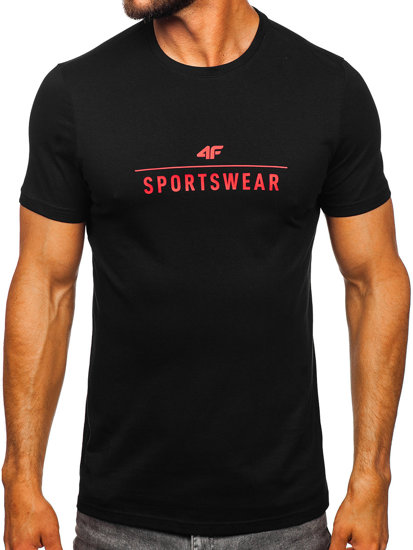 Herren T-Shirt mit Motiv Schwarz 4F M539