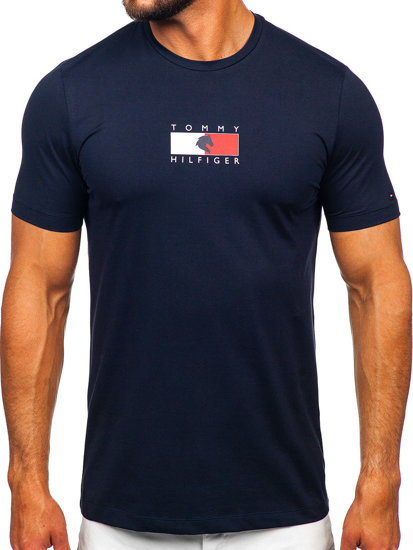 Herren T-Shirt mit Motiv Tommy Hilfiger Dunkelblau TH10082