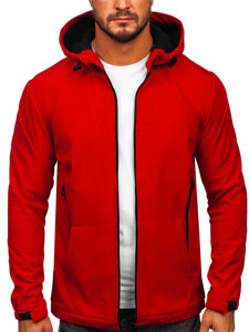 Bof Herren Übergangsjacke Softshell Jacke Rot  HM187