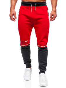 Bolf Bolf Herren Sporthose mit Motiv Rot  AM85A