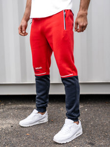 Bolf Bolf Herren Sporthose mit Motiv Rot  AM85A