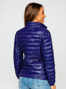 Bolf Damen Gepolsterte Übergangsjacke Mittelblau  5M706