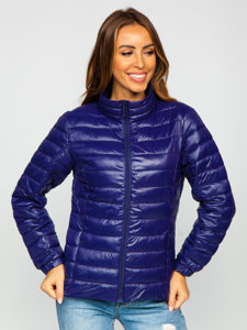 Bolf Damen Gepolsterte Übergangsjacke Mittelblau  5M706