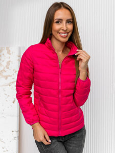 Bolf Damen Gepolsterte Übergangsjacke Rosa  1141