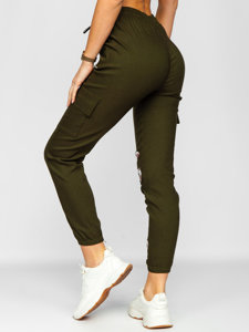 Bolf Damen Hose Jogger Pants Cargohose Khaki  AF5120ND