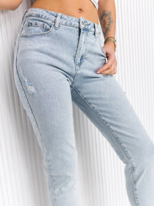 Bolf Damen Jeanshose mom fit Azurblau FL2192