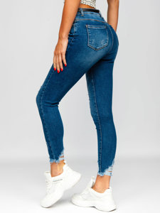 Bolf Damen Jeanshose skinny mit Gürtel Dunkalblau  S3958-3P