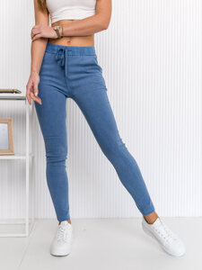 Bolf Damen Jeggings aus Denim Jeggings Blau  S108