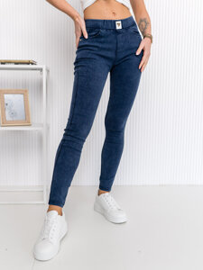 Bolf Damen Jeggings aus Denim Jeggings  Dunkelblau  W7260