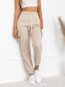 Bolf Damen Joggers Cargohose  Beige  W7861