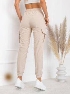 Bolf Damen Joggers Cargohose  Beige  W7861