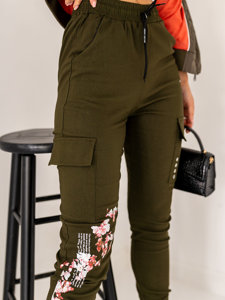 Bolf Damen Joggers Cargohose Khaki  AF5120NDA