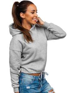 Bolf Damen Kapuzenpullover Grau  KSW2018