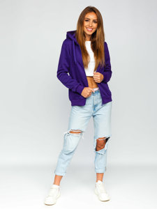 Bolf Damen Kapuzenpullover Violett  W03B