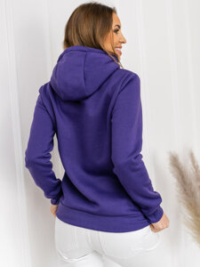 Bolf Damen Kapuzenpullover Violett W03BA