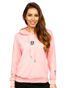 Bolf Damen Kapuzenpullover mit Motiv Rosa  HL9265