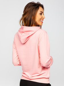 Bolf Damen Kapuzenpullover mit Motiv Rosa  HL9268