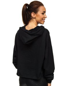 Bolf Damen Kapuzenpullover mit Motiv Schwarz  0007