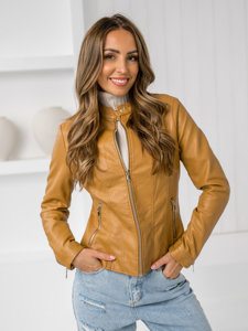 Bolf Damen Kunstlederjacke Braun  11Z8052