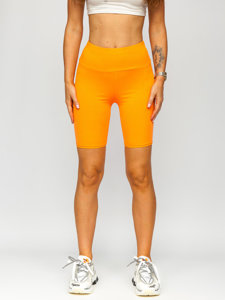 Bolf Damen Kurze Leggings Gerippt Orange  5YY734