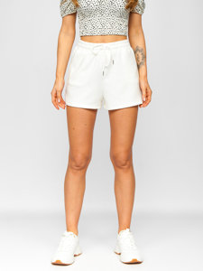 Bolf Damen Kurze Sporthose Shorts Weiß  H60A