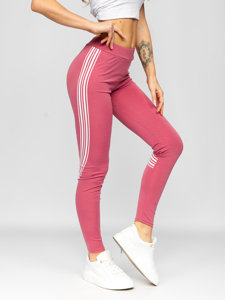 Bolf Damen Leggings Dunkelrosa W7155